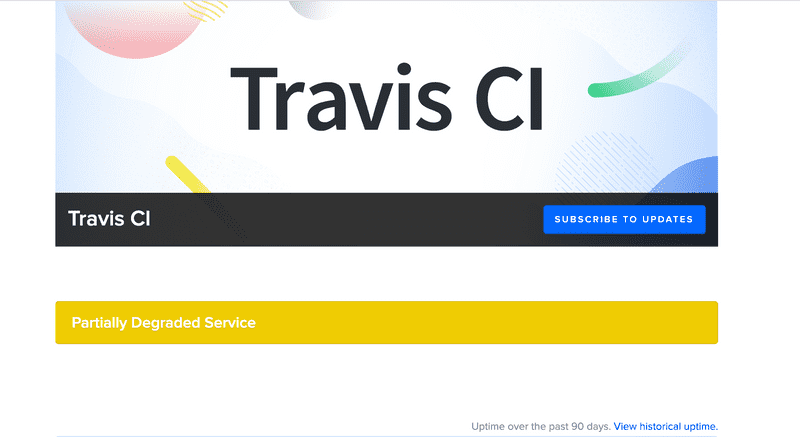 Travis CI Degraded Service